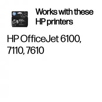 HP 932XL suure tootlikkusega must originaal tindikassett, must, 1 tk, 1000 lehekülge