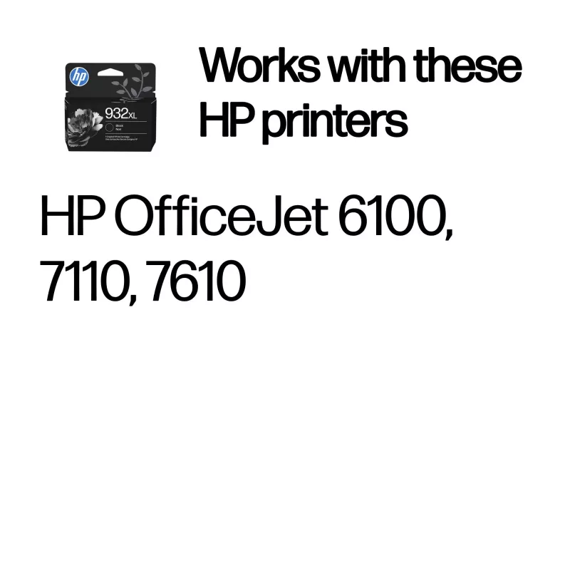 HP 932XL suure tootlikkusega must originaal tindikassett, must, 1 tk, 1000 lehekülge