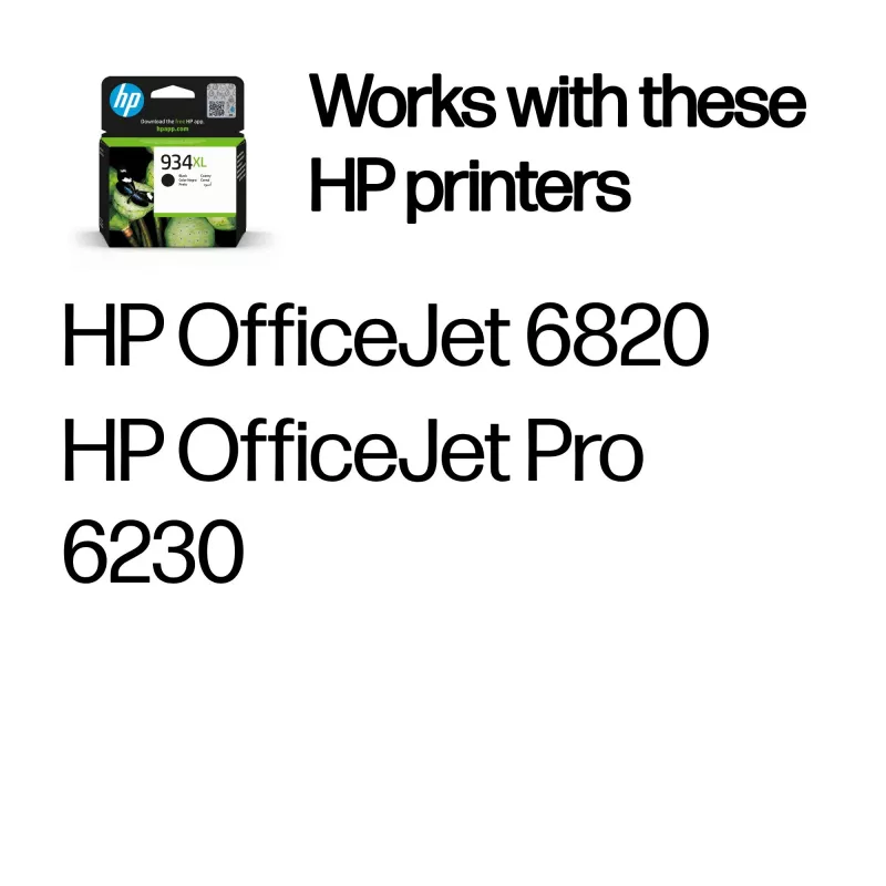HP 934XL suure mahuga must originaaltindikassett, must, 1 tk, 1000 lehekülge
