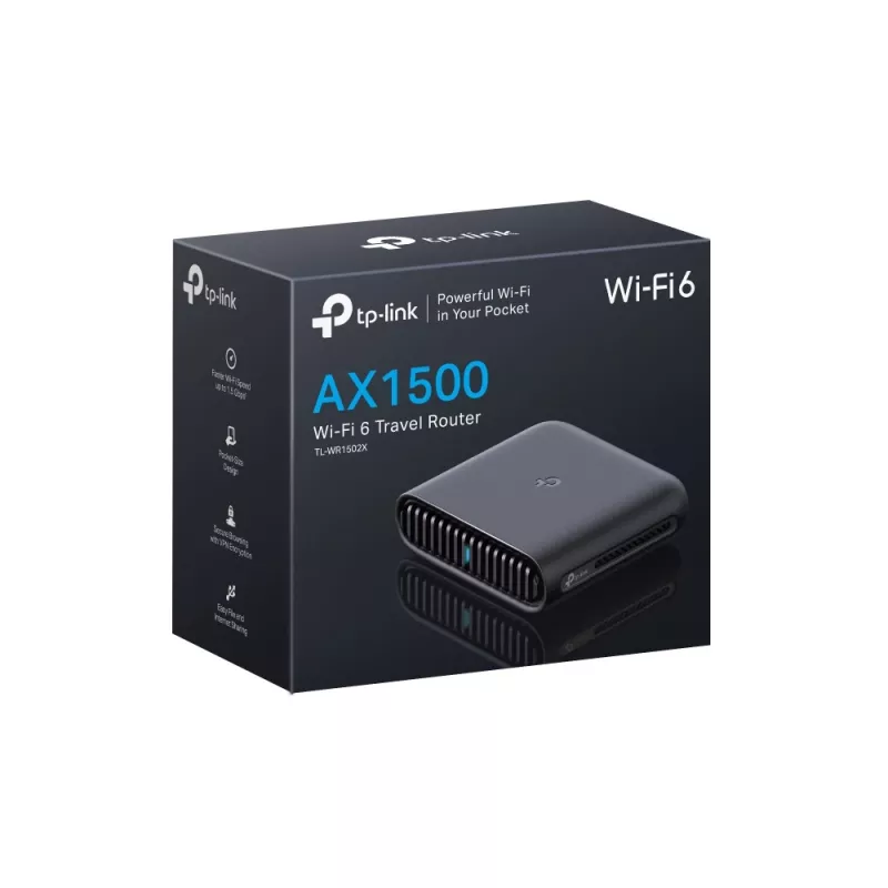 Kaasaskantav ruuter TP-Link AX1500 kahe sagedusalaga Wi-Fi 6