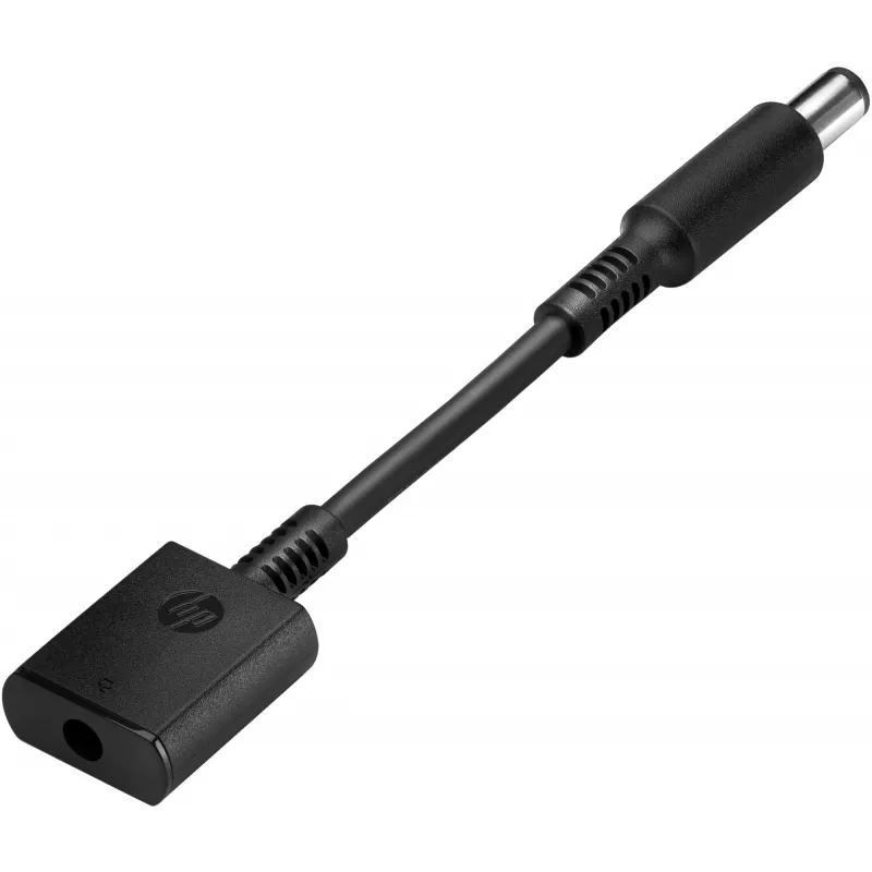 HP 7,4 mm kuni 4,5 DC adapter, must, isane, emane, 90°, HP CO06XL, äriklass