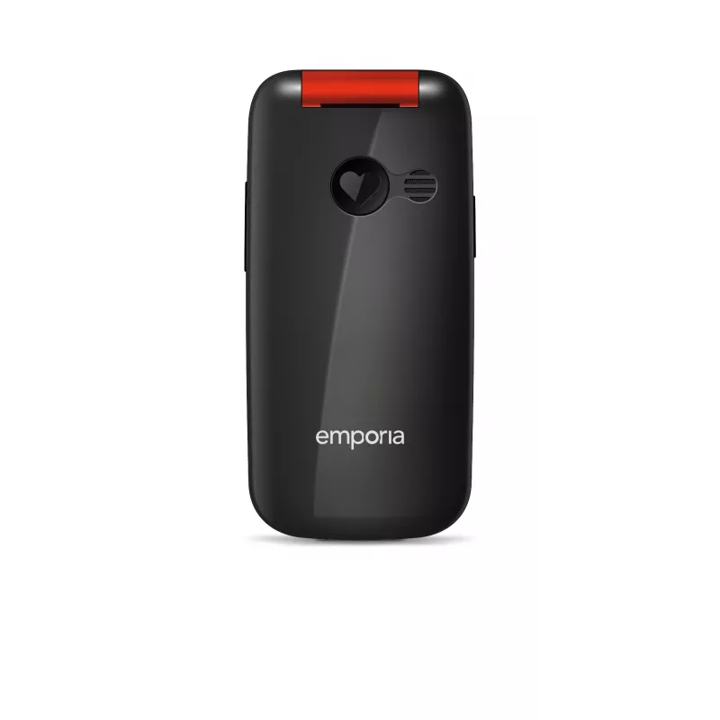 Emporia emporiaONE 6,1 cm (2,4 tolli) 80 g must, punane seenioritelefon