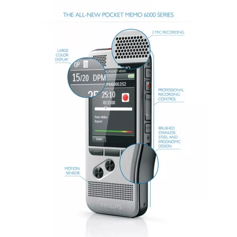 Philips DPM6000 Flash-kaart Must, Hõbedane