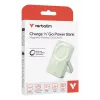 Verbatim Charge 'n' Go Magnetiline juhtmevaba akupank koos alusega – 10000 mAh, roheline