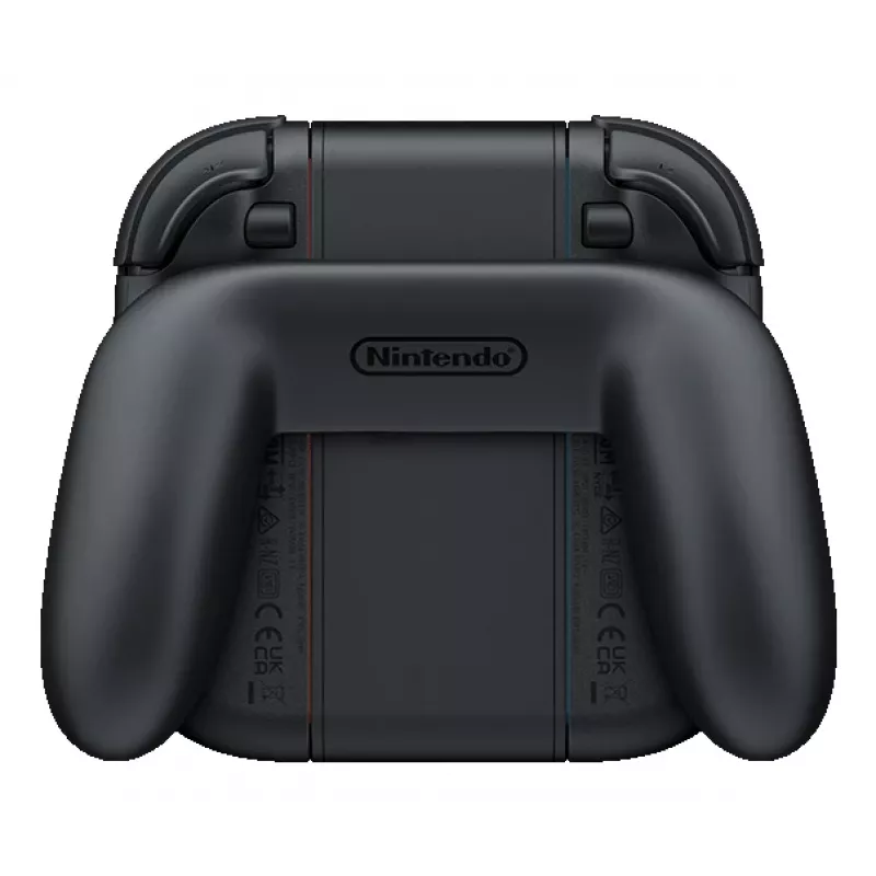 Nintendo Joy-Con 2 laadimiskäepide, Nintendo Switch 2, kontrolleri käepide, must, läbipaistev, plastik, Nintendo, Joy-Con 2