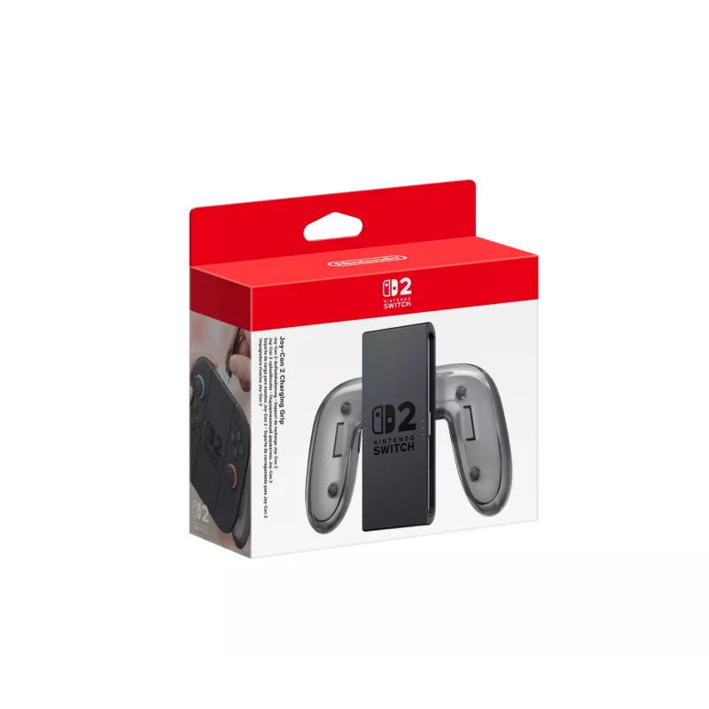 Nintendo Joy-Con 2 laadimiskäepide, Nintendo Switch 2, kontrolleri käepide, must, läbipaistev, plastik, Nintendo, Joy-Con 2