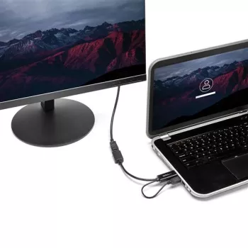 StarTech.com HDMI-DisplayPort adapter - 4K 30 Hz, 3840 x 2160 pikslit, 1080p, 720p, 120 Hz, must, MegaChips - STDP2600, aktiivne videomuundur
