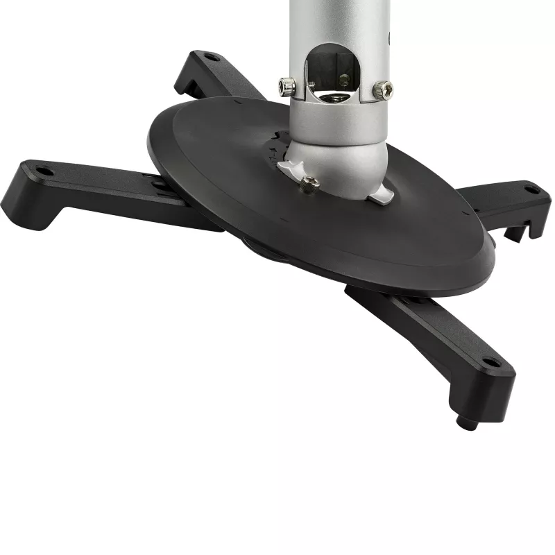 StarTech.com Universaalne laeprojektori kinnitus – Tugev, reguleeritava kõrgusega/pikendatav postkinnitus 5-22,7 tolli laest – 33 naela (15 kg) – kallutatav/pööratav – riputatav projektori kinnitus koos kronsteiniga