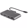 StarTech.com Dual-Monitor Thunderbolt Mini Dock, 4K 60Hz DisplayPort, draiverivaba jaotur Windowsile ja Macile, Gigabit Ethernet, 1x USB-A (USB 5Gbps), 11in (28cm) kaabel