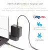 StarTech.com 3m USB-C laadimiskaabel, USB-IF sertifitseeritud USB-C kaabel, 240W PD EPR, USB 2.0 USB-C sülearvuti laadimisjuhe, USB-C andmeedastuskaabel, TPE mantel, M/M