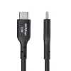StarTech.com 3 m USB-A–USB-C laadimiskaabel, laadimine ja sünkroonimine, 3 A, USB 2.0, TPE ümbris – must USB-laadimisjuhe