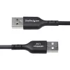 StarTech.com 3 m USB-A–USB-C laadimiskaabel, laadimine ja sünkroonimine, 3 A, USB 2.0, TPE ümbris – must USB-laadimisjuhe