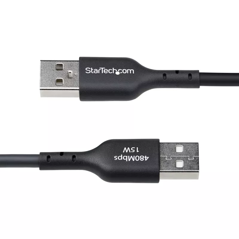 StarTech.com 3 m USB-A–USB-C laadimiskaabel, laadimine ja sünkroonimine, 3 A, USB 2.0, TPE ümbris – must USB-laadimisjuhe