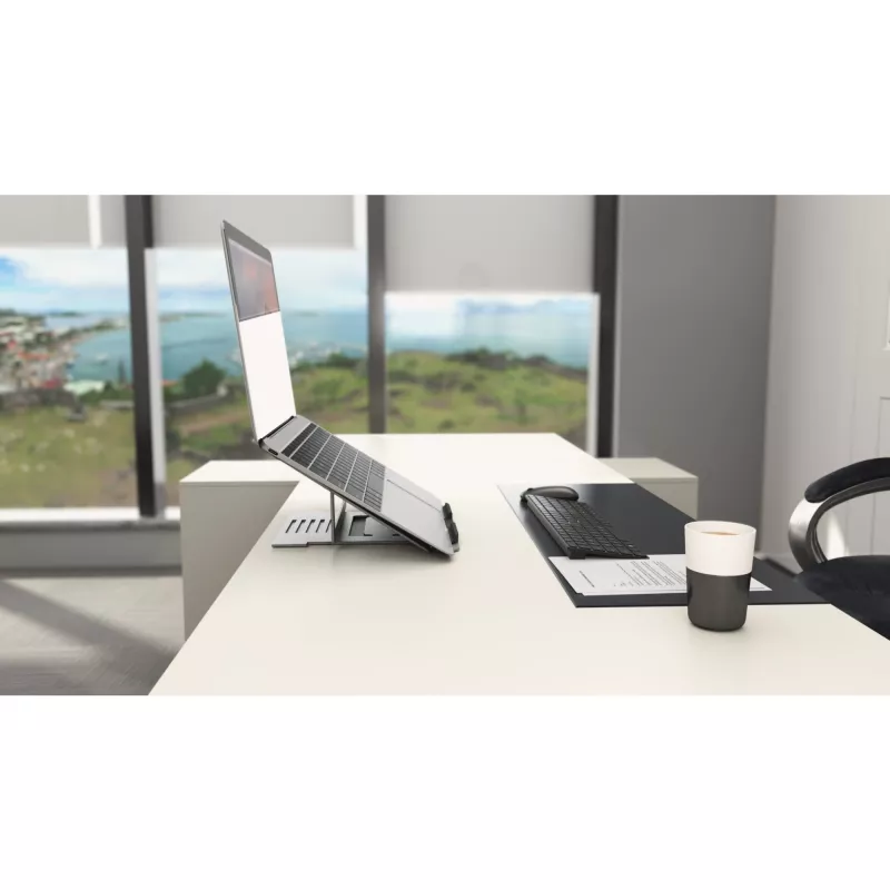 Kensington Easy Riser Aluminium Laptop Riser, sülearvuti alus, Hõbedane, Alumiinium, Silikoon, Teras, 40,6 cm (16 tolli), 5 kg, 86 - 118 mm