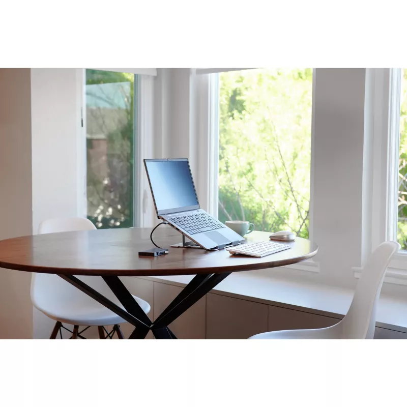 Kensington Easy Riser Aluminium Laptop Riser, sülearvuti alus, Hõbedane, Alumiinium, Silikoon, Teras, 40,6 cm (16 tolli), 5 kg, 86 - 118 mm