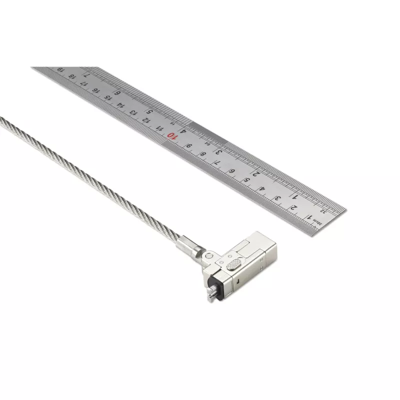 Kensington õhuke NanoSaver 2.0 EQ võtmega sülearvutilukk, 1,83 m, Kensington, võti, roostevaba teras, hõbedane