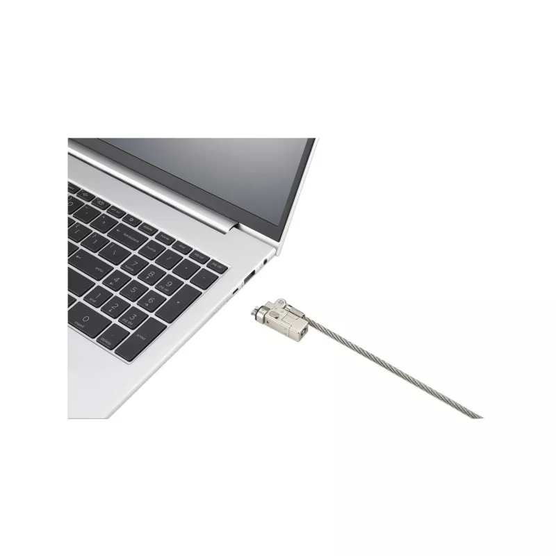 Kensington õhuke NanoSaver 2.0 EQ võtmega sülearvutilukk, 1,83 m, Kensington, võti, roostevaba teras, hõbedane