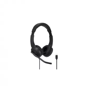 Kensington H1000 USB-C On-Ear-peakomplekt, juhtmega, kõned/muusika, 20–20000 Hz, 190 g, peakomplekt, must