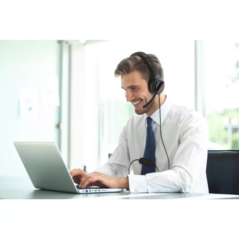 Kensington H1000 USB-C On-Ear-peakomplekt, juhtmega, kõned/muusika, 20–20000 Hz, 190 g, peakomplekt, must