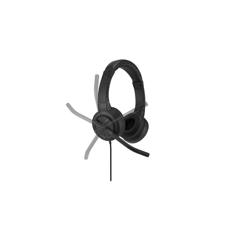 Kensington H1000 USB-C On-Ear-peakomplekt, juhtmega, kõned/muusika, 20–20000 Hz, 190 g, peakomplekt, must