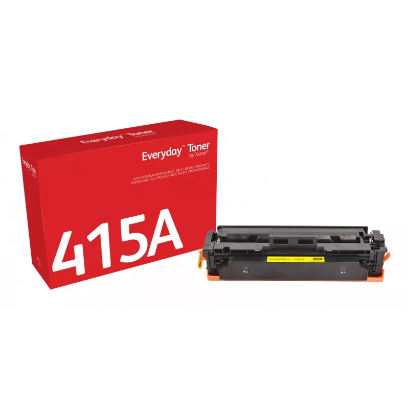 Everyday™ kollane tooner, Xerox, ühildub HP 415A (W2032A), standardmahutavus
