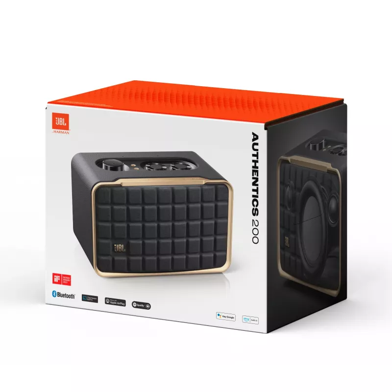 JBL Authentics 200 Stereo kaasaskantav kõlar Must 45 W