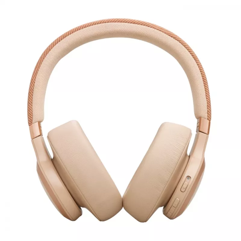 JBL Live 770NC Peakomplekt Juhtmevaba Peapael Kõned/Muusika Bluetooth Liivavärvi