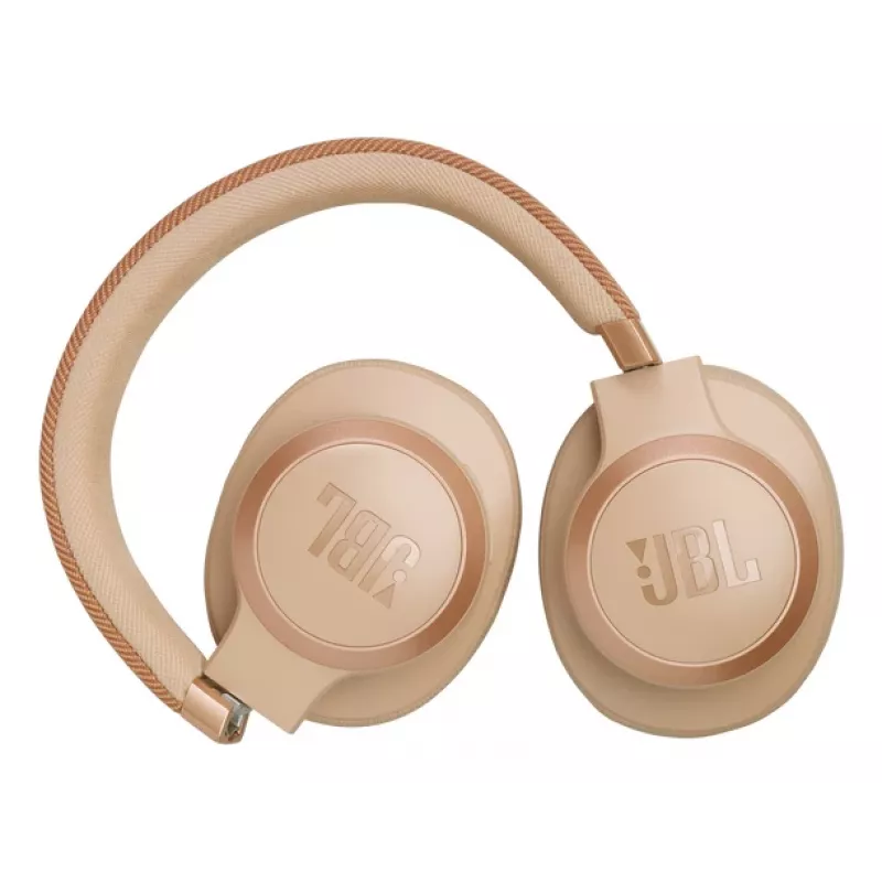 JBL Live 770NC Peakomplekt Juhtmevaba Peapael Kõned/Muusika Bluetooth Liivavärvi