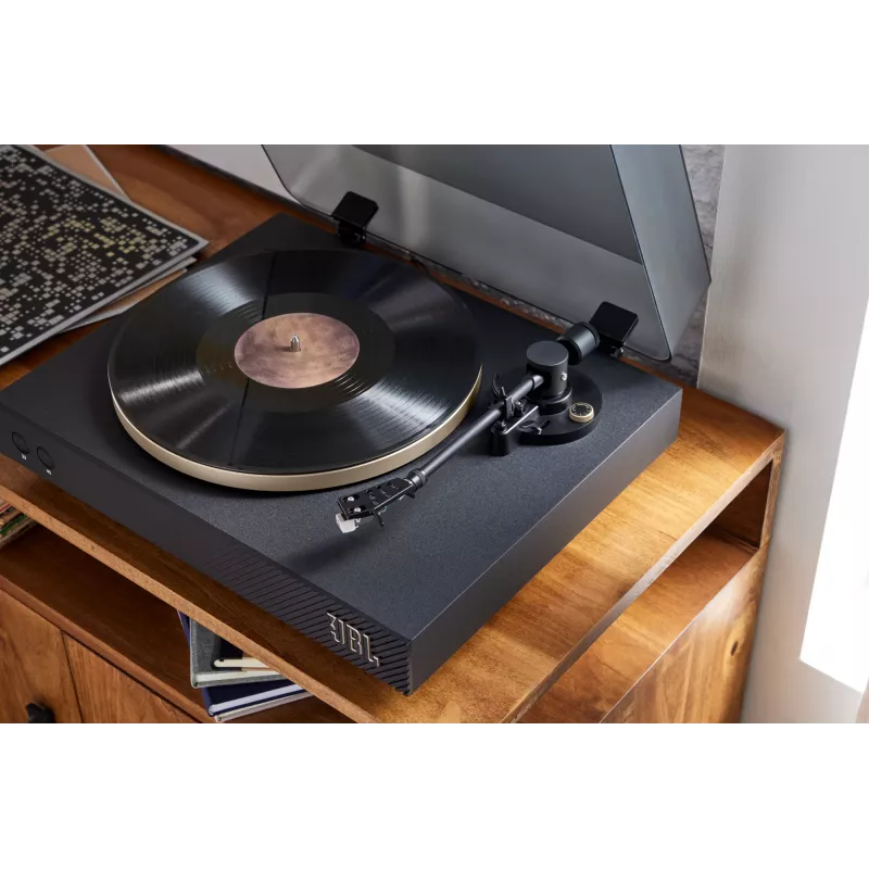 JBL Spinner BT rihmajamiga audio plaadimängija must, kuldne