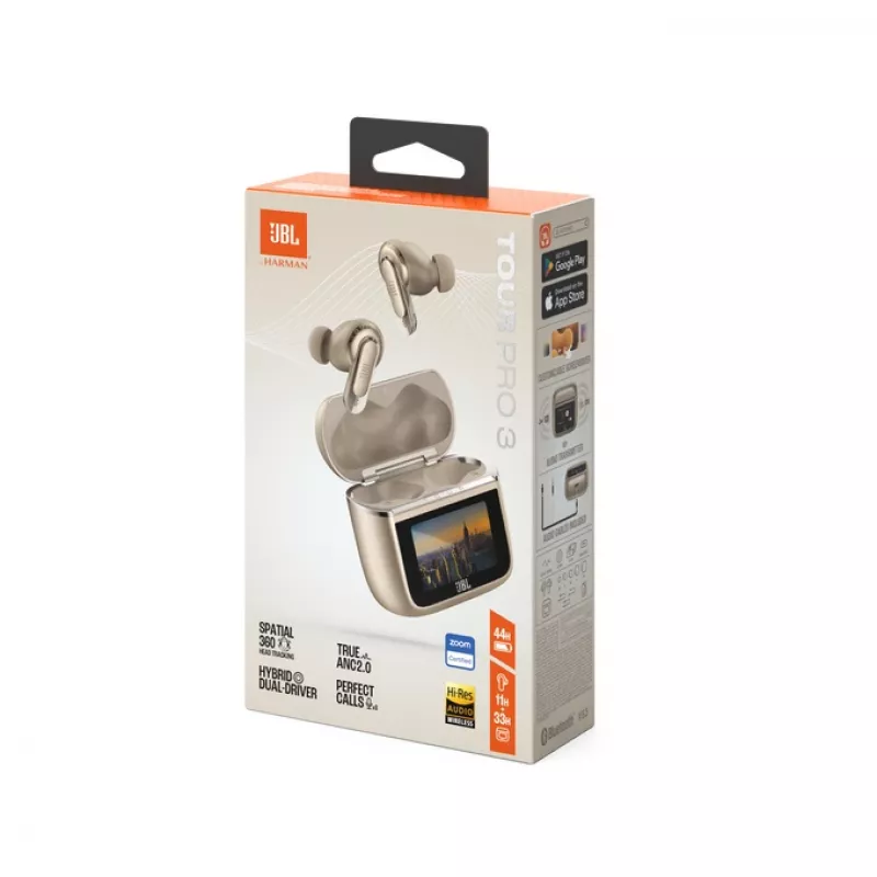 JBL Tour Pro 3 kõrvaklapid True Wireless Stereo (TWS) kõrvasisesed Kõned/muusika/sport/igapäevane Bluetooth Latte