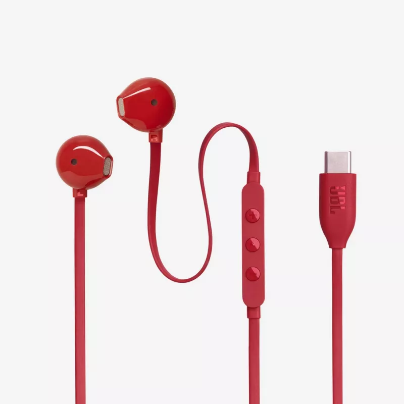 JBL Tune 305C peakomplekt Juhtmega Kõrvasisesed Kõned/Muusika USB USB-C Punane