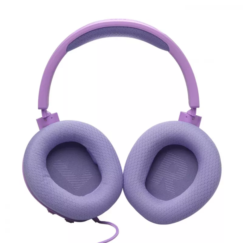 Juhtmega peapaelaga mängukõrvaklapid JBL Quantum 100M2 — ümberkõrvased, 20–20000 Hz, 1,2 m kaabel, lilla