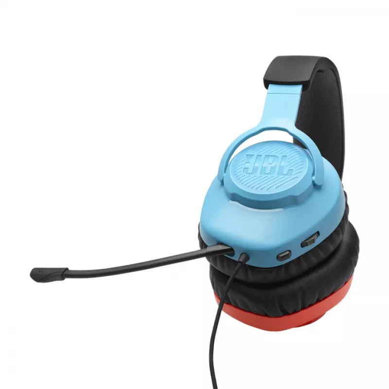 JBL Quantum 100N peakomplekt juhtmega peapaelaga mängimiseks sinine, punane
