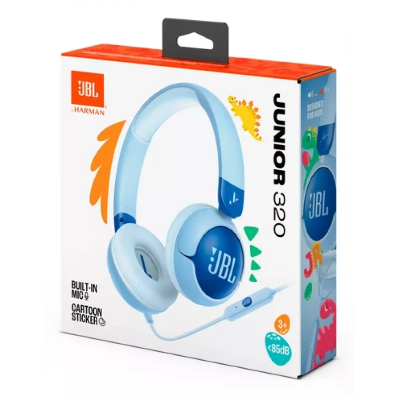 JBL Junior 320 peakomplekt juhtmega peakõrvaklapp kõned/muusika sinine