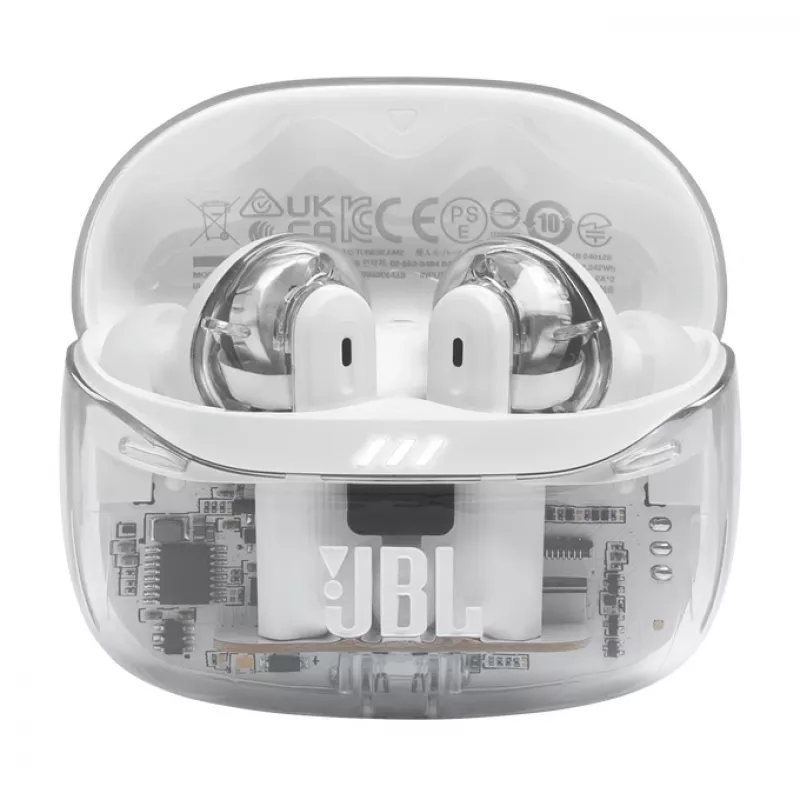 JBL Tune Beam 2 Ghost Edition kõrvaklapid traadita kõrvasisesed muusika/igapäevane Bluetooth valge