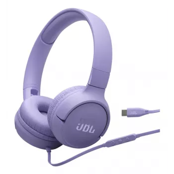 JBL Tune 520C USB-C kõrvaklapid, juhtmega, peakael, kõned/muusika, USB USB-C, lilla