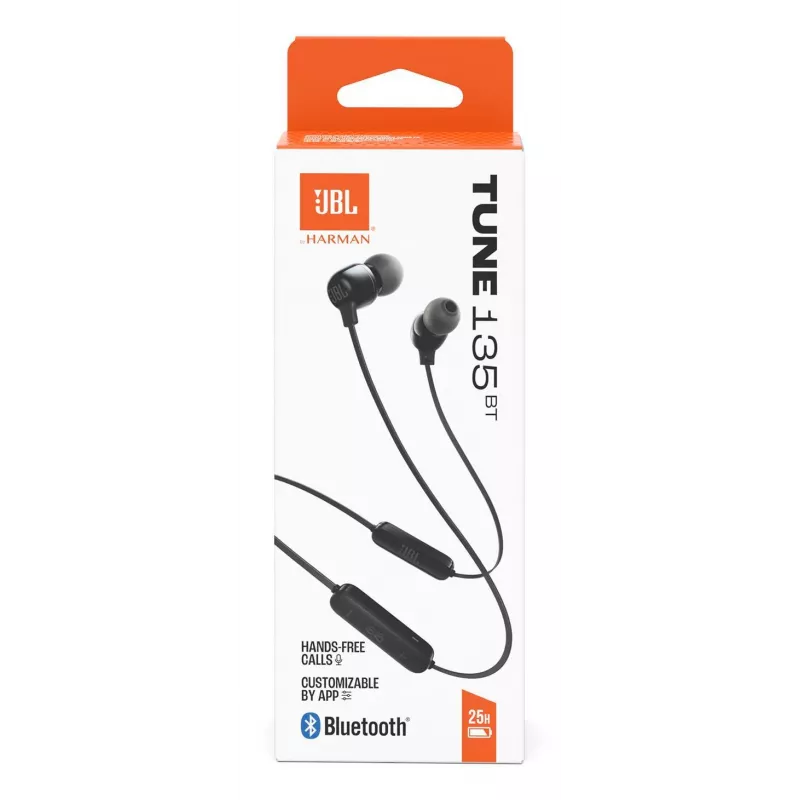 JBL Tune 135BT peakomplekt Juhtmevaba Kõrvasisene Kõned/Muusika Bluetooth Must