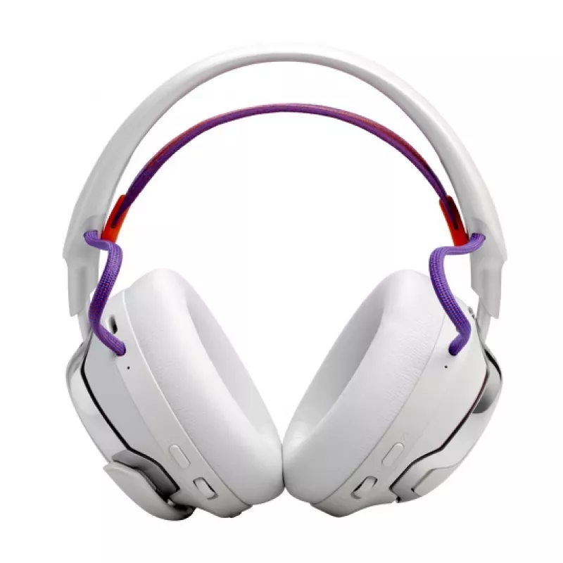 JBL Quantum 950 peakomplekt, juhtmevaba, peapael, mängimiseks, USB USB-C, Bluetooth, laadimisalus, oranž, hõbedane, valge