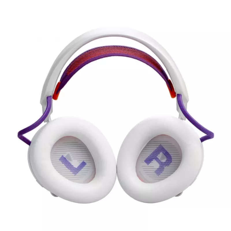 JBL Quantum 950 peakomplekt, juhtmevaba, peapael, mängimiseks, USB USB-C, Bluetooth, laadimisalus, oranž, hõbedane, valge