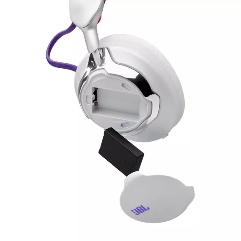 JBL Quantum 950 peakomplekt, juhtmevaba, peapael, mängimiseks, USB USB-C, Bluetooth, laadimisalus, oranž, hõbedane, valge