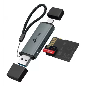 TP‑LINK UA430D kaardilugeja USB 3.1 — MicroSD/SD tugi, 200 Mbit/s, must, 75×22,9×9,3 mm