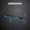 HP 975 Dual-Mode traadita klaviatuur täissuuruses RF Bluetooth must