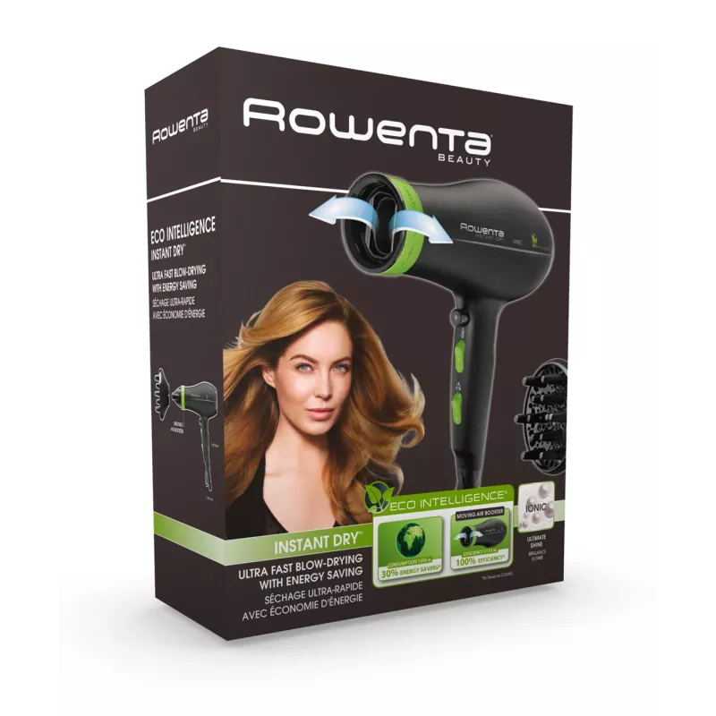 Rowenta CV6030 föön 1500 W Must, Roheline