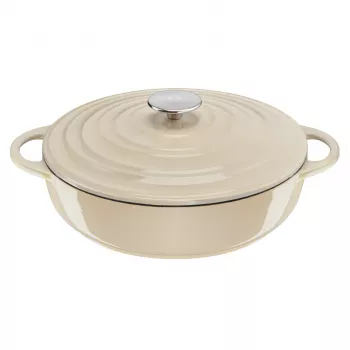 Tefal malmist serveerimispann LOV E25972, ümmargune 3,8 L, 28 cm, beež