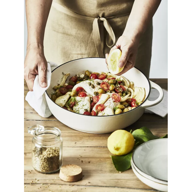 Tefal malmist serveerimispann LOV E25972, ümmargune 3,8 L, 28 cm, beež