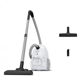 Trummel tolmuimeja ROWENTA Compact Power RO3957EA — 900 W, kuivpuhastus, 3 L kombineeritud tolmukonteiner, hügieenifilter, valge