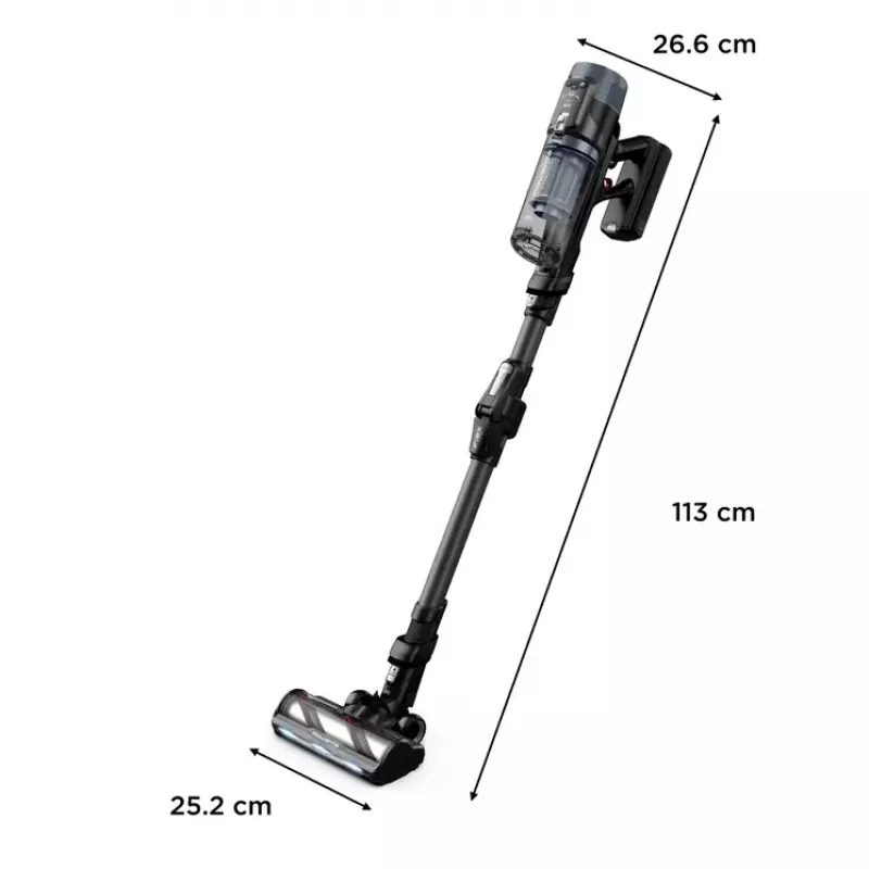 Rowenta X-Force Flex 14.80 RH9B36WV akutolmuimeja/elektriline hari 2-in-1 akutolmuimeja Aku Kuiv Kotita 0,65 L 670 W Must, Sinine