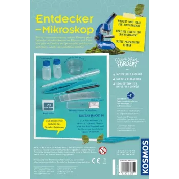 Kosmos 63605, Mikroskoop, Bioloogia, 8 a, Sinine Kosmos 63605. Tootetüüp: Mikroskoop, Teema: Bioloogia, Soovitatav vanus (min): 8 a, Toote värv: Sinine