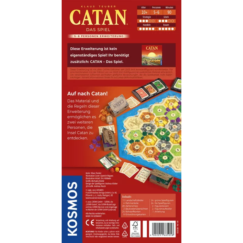 Kosmos CATAN 90-minutiline strateegiline kaardimäng