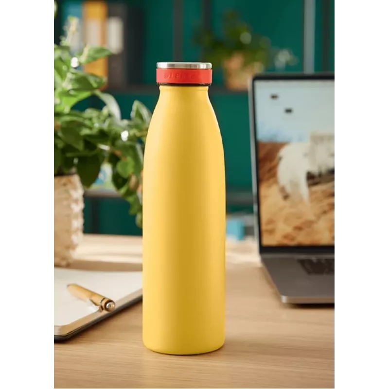 Leitz Cosy isoleeritud joogipudel 500 ml, kollane, roostevaba teras, 68 mm, 68 mm, 235 mm, 280 g